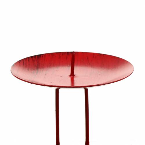 Floristik24 Dugaszolható gyertyatartó piros Ø6,5cm 4 db