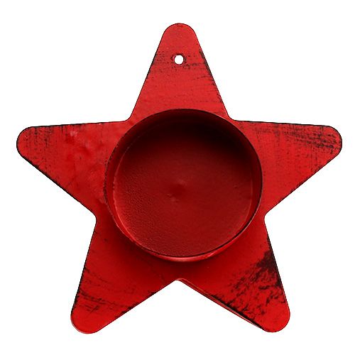 tételeket Gyertyatartó csillag alakú teamécseshez 10x7cm piros