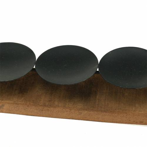 Floristik24 Gyertyatartó teak fa natúr 60cm