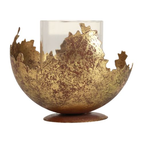 Floristik24 Asztali dekoráció Karácsonyi lámpás fém antik 12cm Ø15cm