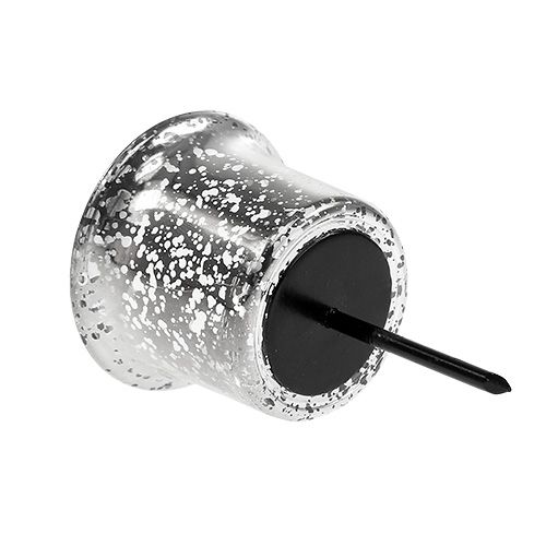 tételeket Mécsestartó teamécseshez ezüst Ø6cm M10cm 2db