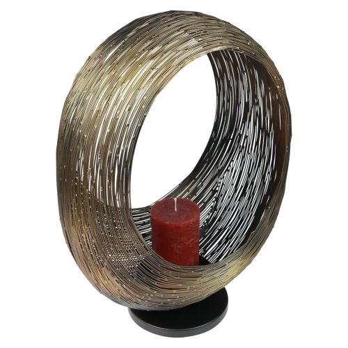 Floristik24 Gyertyatartó fém dekoratív szobor teamécses tartó H45cm