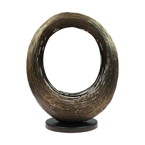 Floristik24 Gyertyatartó fém dekoratív szobor teamécses tartó H33,5cm