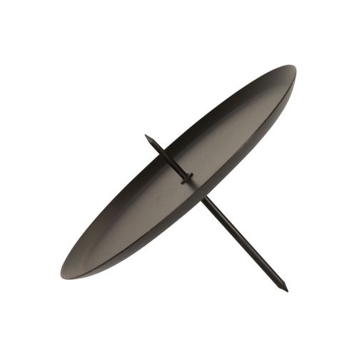 tételeket Dugaszolható gyertyatartó fekete gyertyatartó tüske Ø8cm 4 db