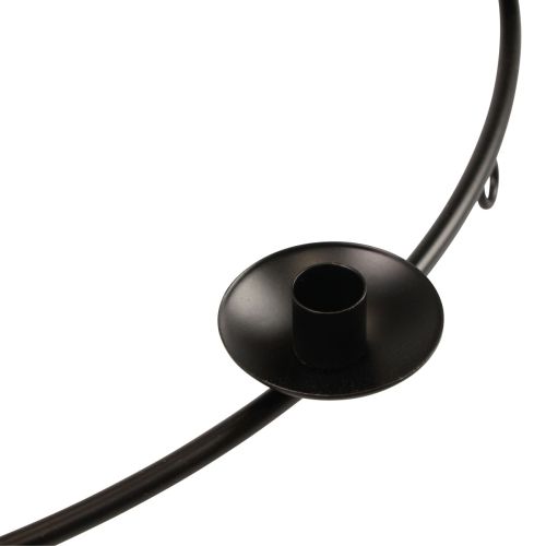 Floristik24 Gyertyatartó fekete függő gyertyatartó gyertyatartó Ø39cm