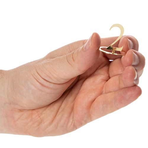 Adventi koszorúhoz való gyertyagyűrű, kúpos gyertyaszámozás, 3cm, 4db | Floristik24.hu