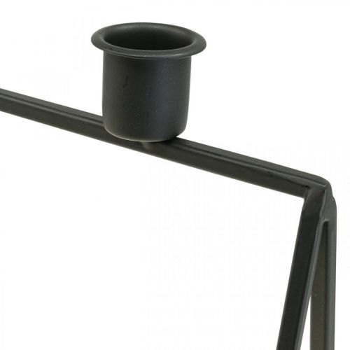 tételeket Gyertyatartó Fekete Gyertyatartó Adventi koszorú L38cm H31cm