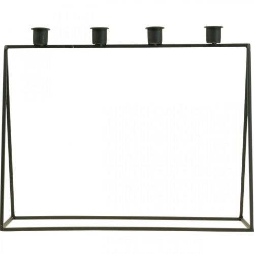 tételeket Gyertyatartó Fekete Gyertyatartó Adventi koszorú L38cm H31cm