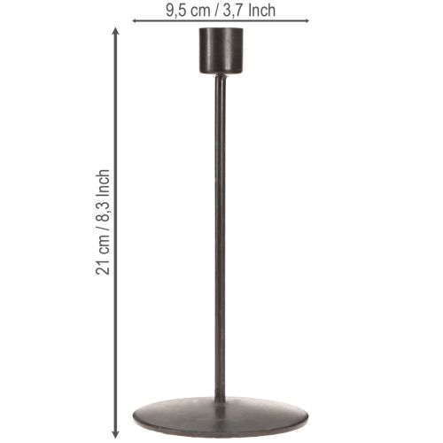 tételeket Gyertyatartó antikbarna, 2 db-os, 21,5 cm-es