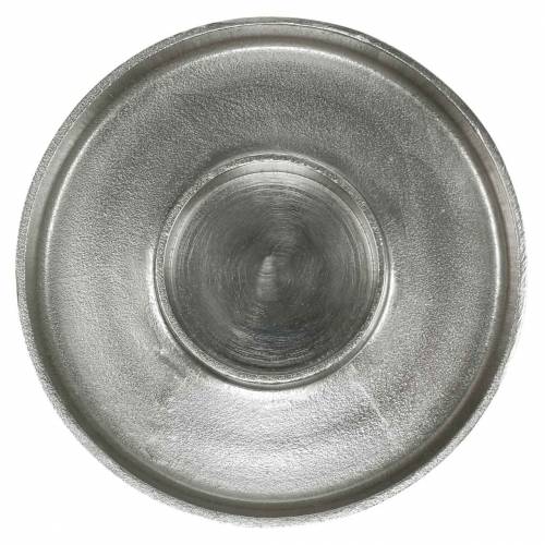 Floristik24 Ezüst agyag gyertyatartó Ø20cm