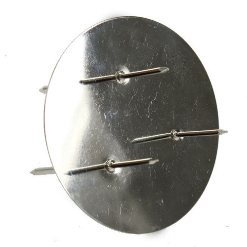 Floristik24 Adventi koszorú, ezüst Ø8cm