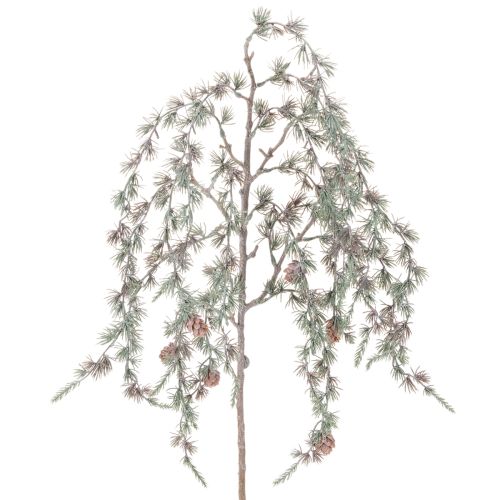 Műfenyőág tobozokkal, díszes fenyőág, műfenyő, 80cm, 3 darab