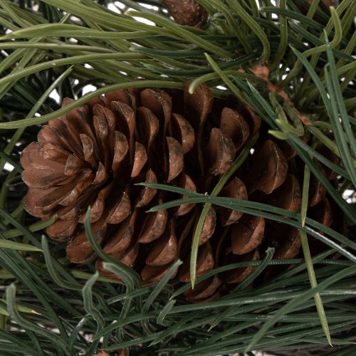 Műfenyőág koszorú tobozokkal 60 cm | Floristik24.hu