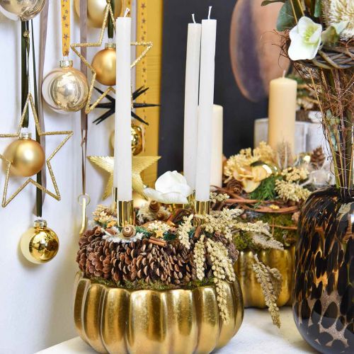 Floristik24 Kerek fenyőtoboz koszorú Ø27cm