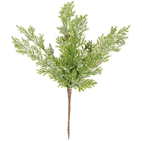 Műfenyőág tobozokkal, hófödte, 28 cm, 6 darab | Floristik24.hu