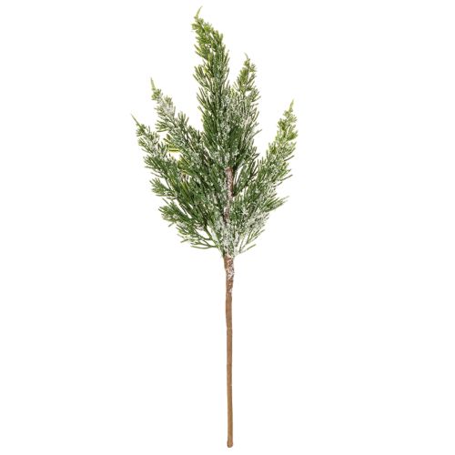 Műhóval borított fenyőág virágdíszekhez és adventi dekorációhoz, 40 cm, 3 darab | Floristik24.hu