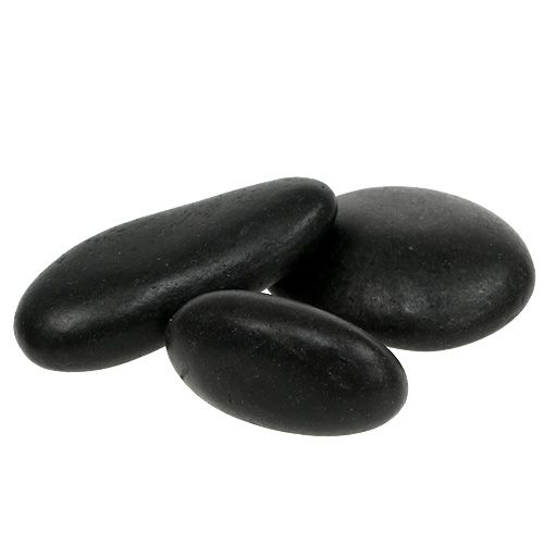 Floristik24 Fekete kavics 4cm - 7cm 1kg