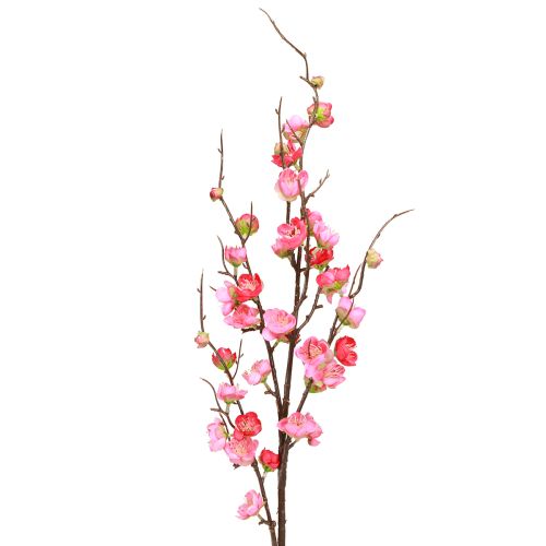 Floristik24 Cseresznyevirág ág dekoráció mesterséges ág sötét rózsaszín 96cm 2db
