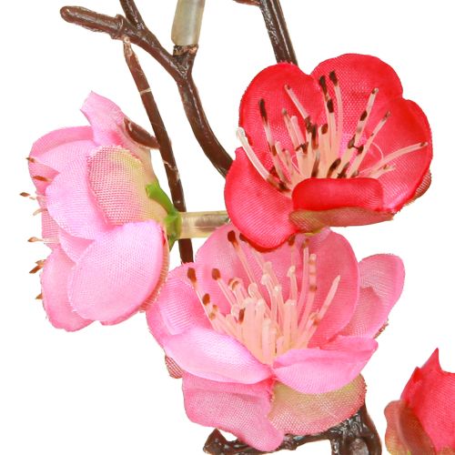 Floristik24 Cseresznyevirág ág dekoráció mesterséges ág sötét rózsaszín 96cm 2db