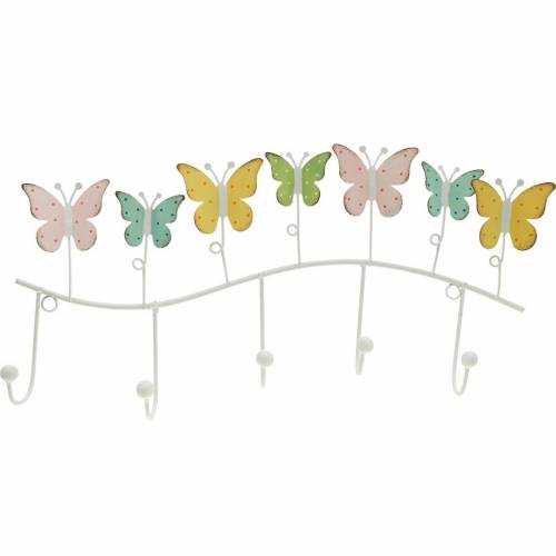 tételeket Rugós dekoráció, pillangós kampós, fém díszítéssel, dekoratív gardrób 36cm