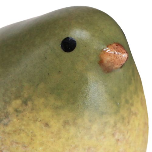 Floristik24 Kis kerámia madár kerámia dekoráció rugózöld 8,5cm 4 db