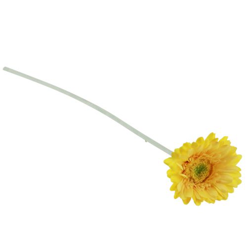 Floristik24 Művirágok Gerbera sárga 45cm