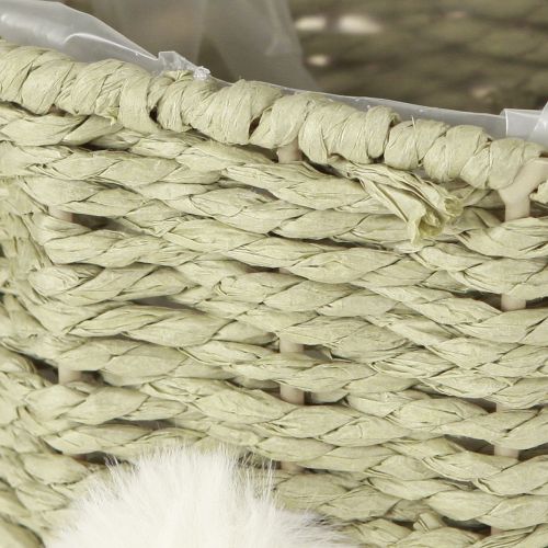 tételeket Aranyos húsvéti nyuszi alakú virágtartó kosár ünnepi dekorációhoz, 32 cm