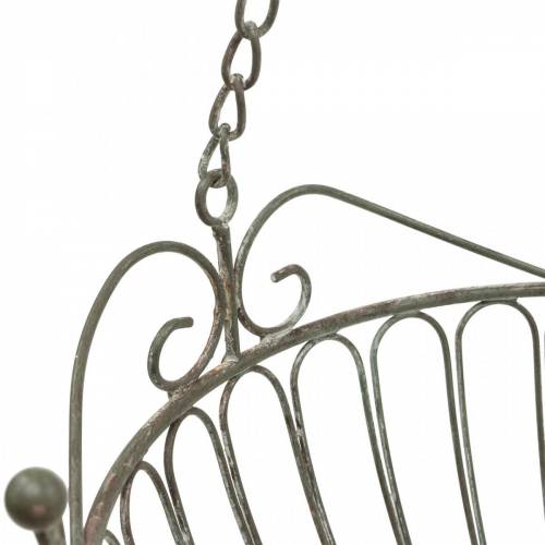 Floristik24 Virágkosár dekoratív növénykosár rozsdafehér mosott fém Ø28/22cm 2 db-os készlet