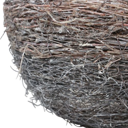 Floristik24 Kosár fogantyús növénykosár fehérre meszelt 40/34/27cm 3 db-os készlet