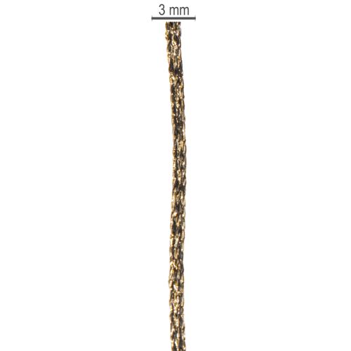 Fényes zsinór ajándékcsomagoláshoz és dekorációhoz, 3 mm, 20 m | Floristik24.hu