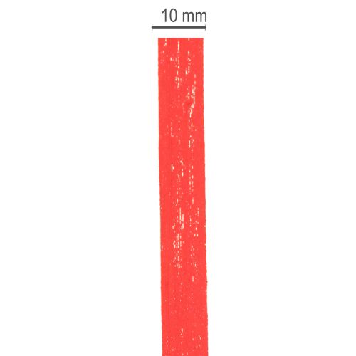 Piros fürtös szalag, fenntartható ajándékcsomagolás, tekercs 10mm 100m | Floristik24.hu