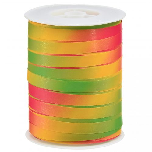 tételeket Curling szalag színes gradiens ajándék szalag zöld, sárga, rózsaszín 10mm 250m