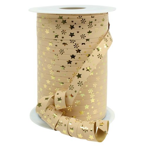 Floristik24 Curling szalag poly szalag karácsonyi motívum W10mm 150m