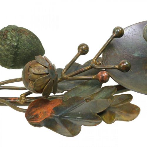 tételeket Gyertya koszorú fém sárgaréz megjelenés dekoráció makk Ø36cm