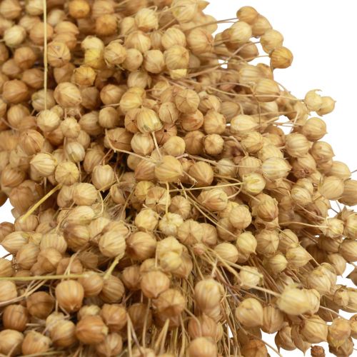 Floristik24 Boho dekoratív koszorú len díszkoszorú natúr koszorú száraz Ø28cm