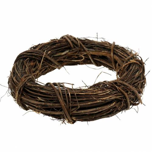 Floristik24 Dekoratív koszorú fűzfa Ø20cm natúr ajtókoszorú vagy fali koszorú