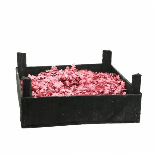 Floristik24 Tölgylevél koszorú rózsaszín viaszos Ø38cm