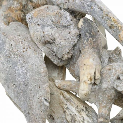 Floristik24 Koszorúgyökér faszürke natúr díszítésű gyökérkoszorú Ø40cm H9cm