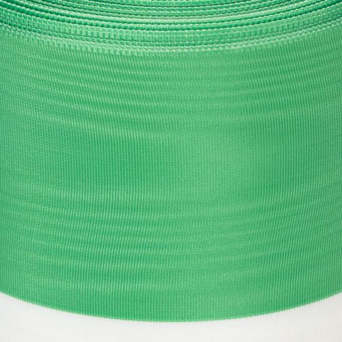Moiré koszorú szalag 125 mm x 25 m zöld és fehér színben, taft szőtt szalag, nemzeti szalag, díszszalag | Floristik24.hu