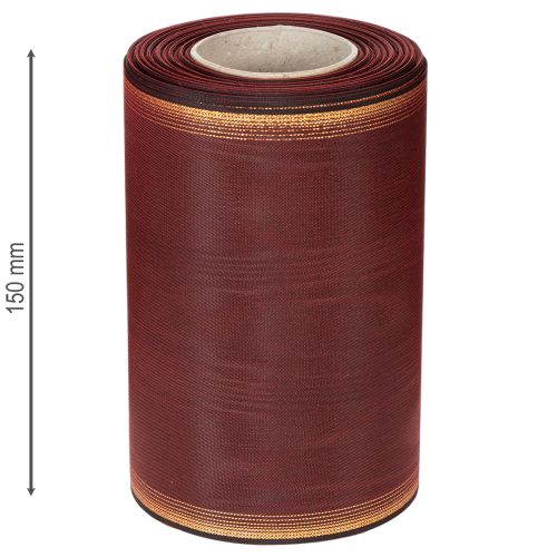 tételeket Koszorú szalag Moiré 150mm Bordeaux taft szalag díszítés