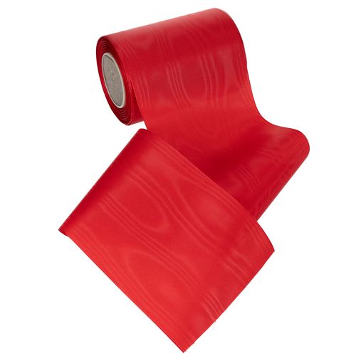 tételeket Piros koszorú szalag 125mm x 25m - Szalag temetési virágkötészethez, feliratozáshoz és dekorációhoz