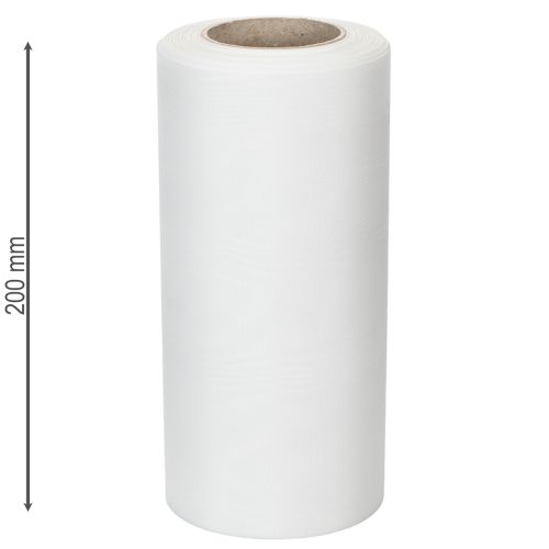 Fehér koszorúszalag, 200 mm széles, 25 m-es tekercs, gyászszalag, masniszalag, díszszalag temetési virágkötészethez és alkalmakra | Floristik24.hu