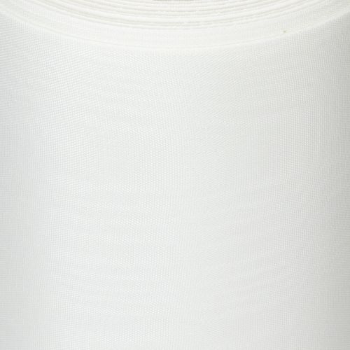 tételeket Fehér koszorúszalag temetési virágkötészethez, 175 mm széles, 25 m hosszú, kiváló minőségű acetát szalag