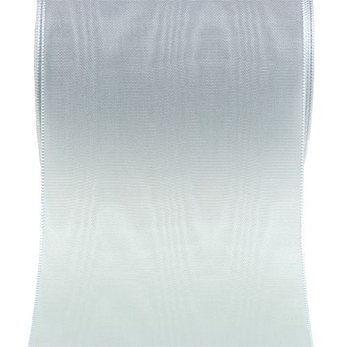 tételeket Szatén koszorúszalag, ezüst, 100 mm széles, 25 m hosszú, temetési koszorúkhoz, emlékkoszorúkhoz és évfordulókhoz, időjárásálló és komposztálható