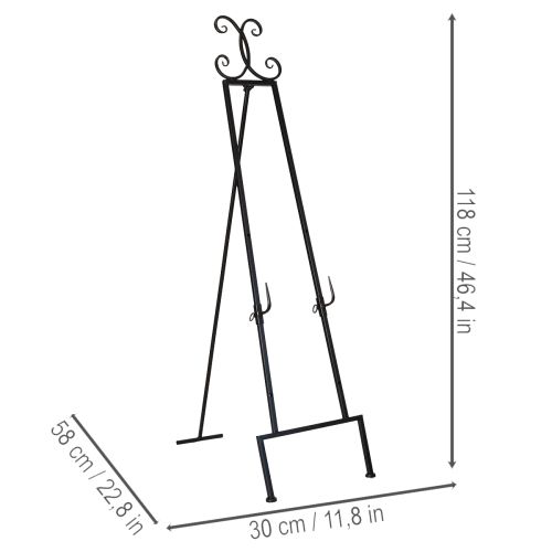 tételeket Dekoratív koszorútartó stabil talppal, sokoldalú kiegészítőként is tökéletes, 118 cm