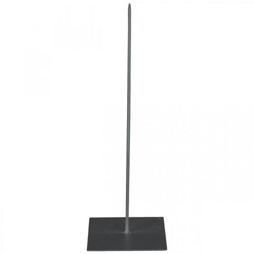 Floristik24 Koszorútartó fekete fém koszorútartó H30cm