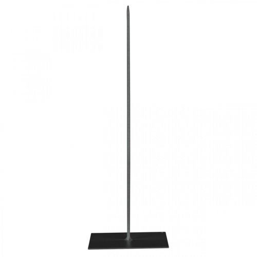 Floristik24 Koszorútartó fekete fém koszorútartó H30cm