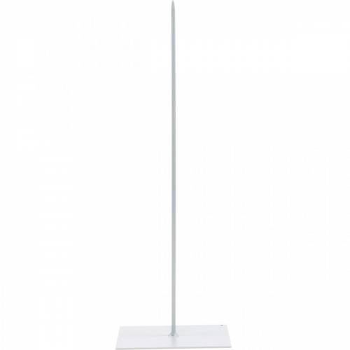 Floristik24 Koszorútartó fehér fém koszorútartó H30cm