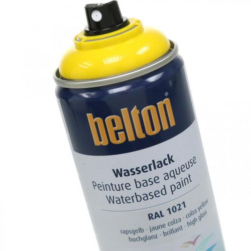 tételeket Belton vízmentes lakk sárga magasfényű spray repce sárga 400ml