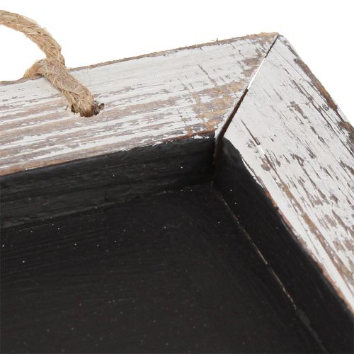 tételeket Palatábla akasztható vintage fekete fehér 24,5×20cm 2db